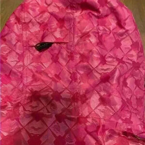 Vintage Ski Raincoat Vans Women’s Unique Pink Jacket with inside pockets